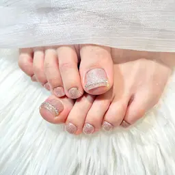 🔰口コミ記入必須【Jr.】FOOT⭐️オフなし⭐️親指2本アート(フットバス込み)