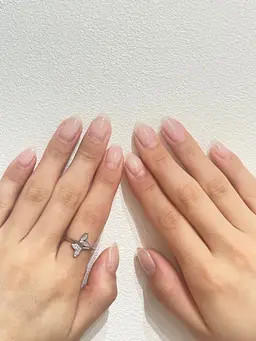 補強クリアネイル💜