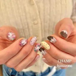 【持ち込みOK👌🏻 ̖́-︎】フルアートネイル💫┊︎他店オフ有