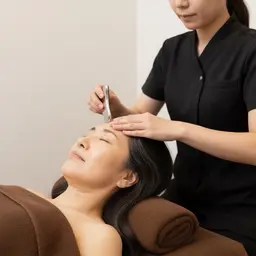 【頭・首の重だるさに|頭皮かっさ+ドライヘッド40分】