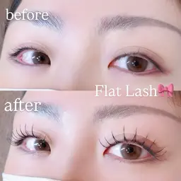 【⚠️23日限定1000円】フラットラッシュ100本🎀（オフなしの方のみ撮影OKな方）