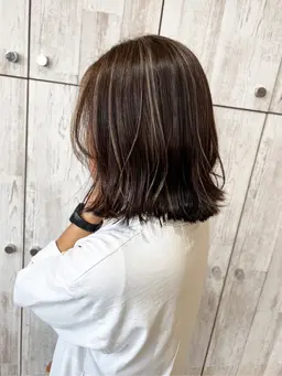 【✨透明感×立体感✨】カット➕ハイライト➕フルカラー➕1stepトリートメント