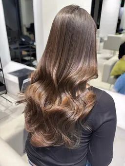 ❤️【リピーターのお客様限定】❤️韓国艶カラー＋全体カット＋シャンプーブロー