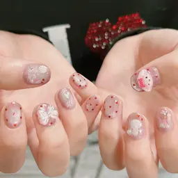 No.1🍀【90分持ち込みコース】画像持ち込み◎パーツ&アート込み🧸🎨初回オフ無料！