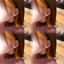 🦋デザインカラー🦋ブリーチ＋カラー＋超音波トリートメント✨️【インナーカラー/イヤリングカラー/アンブレラカラー】