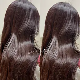 【リピーター様✨】赤み抑えて柔らかい透明感カラー+似合わせカット