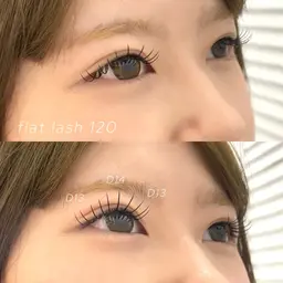 【2w以内再来リペア】フラットラッシュ／マツエク100本まで付け足し🫧