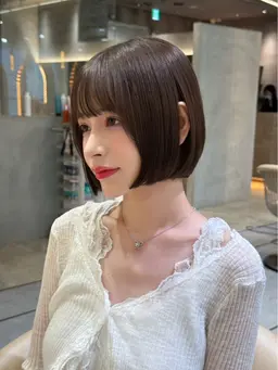 【💛王道人気!!👑まとまりボブ💛】似合わせカット✂️💛高保湿ダメージ補修トリートメント付🫧