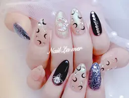 オフなしスカルプ長さだし+持ち込みデザイン(ジェルオフあり+500円)