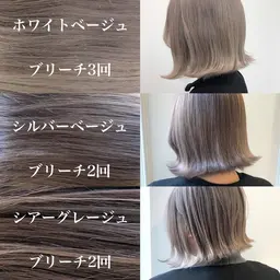 🫧傷ませないブリーチ🫧こだわりの薬剤選定🩵ダブルカラー