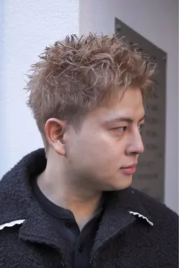 【全員OK】メンズカット+ダブルカラー/高発色カラー¥12000