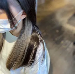 【結んでも耳にかけても可愛い💖】イヤリングカラー🎀＋トレンドカラー✨