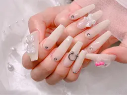 次世代スカルプ❣️アプレ10本長さ出し＋90分アート❣️マグネット可能❤️