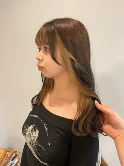 🧸カット+インナーカラー+トリートメント（ロング料金+1100​〜​）