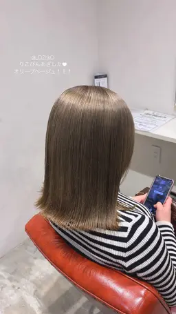 ダブルカラー＋プラチナトリートメント ¥18,000-