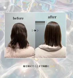 カット+縮毛矯正🐬