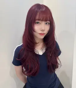 💄ミニモ学割💄カット+ブリーチありorなしWcolor+髪質改善トリートメント🫧 トレンドカット韓国上品な艶カラー