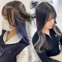 💎50%OFFお洒落インナーカラー💎　インナーブリーチ＋カラー