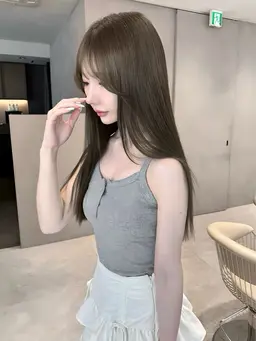 【透け感抜群】ブリーチなしダブルケアカラー＋クイックトリートメント