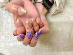 （オフ無し）ラメグラデーション