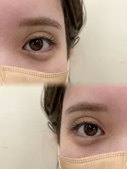 【自まつ毛濃く見せてくれる韓国風な仕上がり👀】まつ毛パーマ（上）➕ブラックティント➕美容液仕上げ込み✨