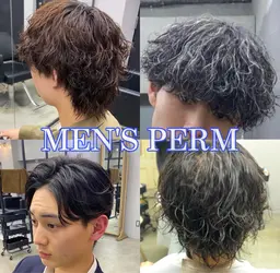 メンズパーマ+シルクトリートメント✧