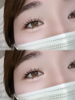 【エクパ】エクステ100本＋パーマ※自まつ毛少ない方向け本数