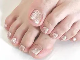 【フットＮＡＩＬ】🉐ミニモ価格　フットバス付き⭐︎フットワンカラー♪丁寧ケア付。オフ無料