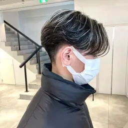 🌟メッシュ🌟メンズカット＋ハイライト(ブリーチ込み)