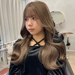 【透明感No.1🤍】ケアブリーチ＋髪質改善カラー＋リペアトリートメント