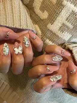 ハンドジェルネイル➕スカルプ10本(アート•ストーン10粒まで込み)※オフなし