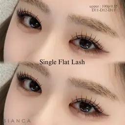 【4月限定】❣️話題のLEDまつエク❣️フラットラッシュ100本