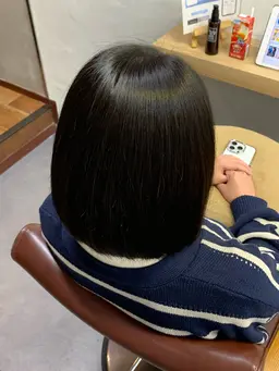 縮毛矯正+トリートメント