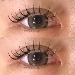 シマーラッシュ☆(まつ毛パーマ+マツエク120本(LEDグルーフラットマットラッシュ)