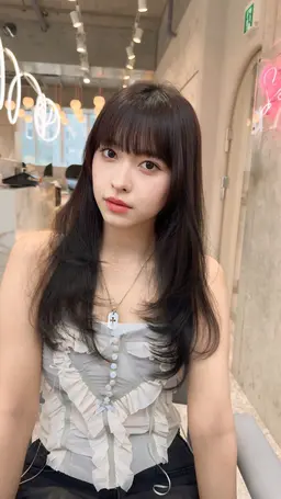 【お得度No.1🏆】1日1名限定🤍✨韓国カット＋カラー＋ケラチントリートメント✨✨【韓国/レイヤー/髪質改善】