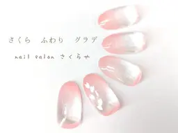 【シンプルだけど華やか✨オフィス使いも◎】🌸さくら ふわり グラデ🌸【オフなし/パラジェル使用】