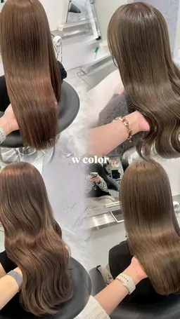 U24🌿ご新規さま限定🫧【ブリーチなしで明るくwカラー】+shampoo，blow