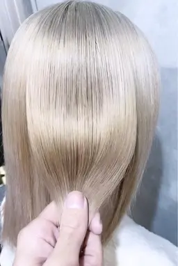 超限定‼️ホワイト系/ミルクティー系/ホワイトピンク🤍2回ブリーチ+カラー+ Aujua TR(2s,4s変更可)🌈