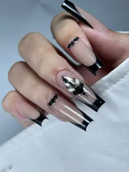 【チップ長い出しジェルスカルプ】- フレンチ／グラデーションネイル