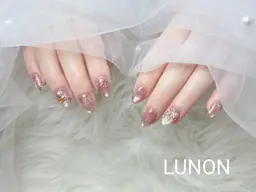 シンプル派にワンカラー+2本アート♪