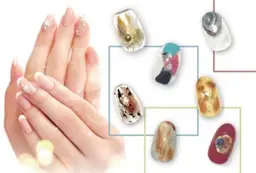 【jr.ネイリスト施術】ベースデザイン選択可能☆50種から選べるアート2本込！