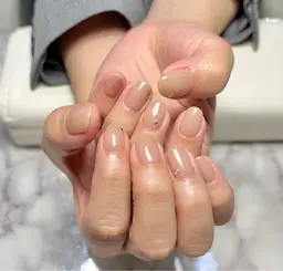 🩵ワンカラー・ラメグラ✨