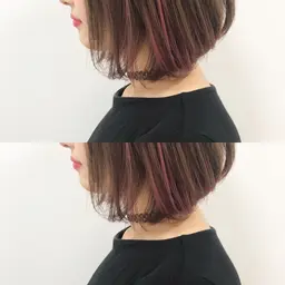 🍬カット &ポイントインナーカラー(ブリーチ1回込み)🍬