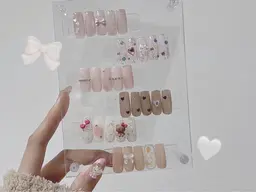 🎀【60種以上人気定額コース】【自爪】シンプル／季節限定コース