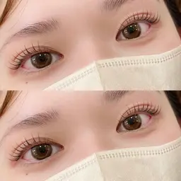 まつげパーマ🪄束感コーティング仕上げ♡