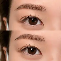 【人気No.1♪】アイブロウワックス(間引き+メイク込)＋まつ毛パーマ¥13,200→