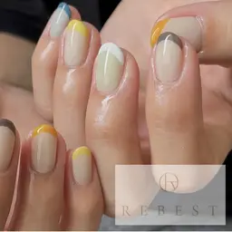限定 🍋 french design nail