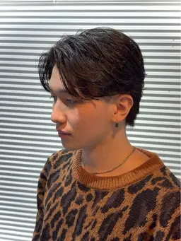 【地毛風ストレート】メンズカット＋自然な曲がる縮毛矯正