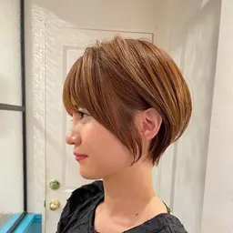 こだわりカット✂️+フルカラー🌻+1stepトリートメント✨【ブリーチなしカラー/白髪染め】/ショート/ショートヘア