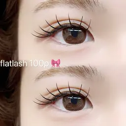 🎀フラットラッシュ140本 束感仕上げ付き🎀